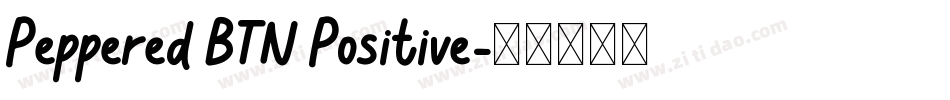 Peppered BTN Positive字体转换